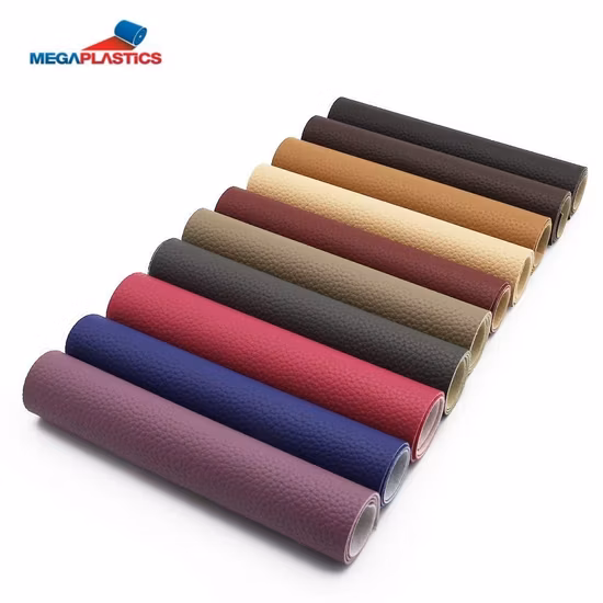 Couro artificial para móveis de sofá Pano de couro de microfibra em relevo PVC Couro sintético para estofamento de sofá Tecidos de couro Assentos de carro e móveis