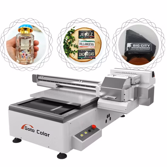 Impressora UV do leito do grande formato A1 do Inkjet para o acrílico de couro do PVC da madeira de vidro