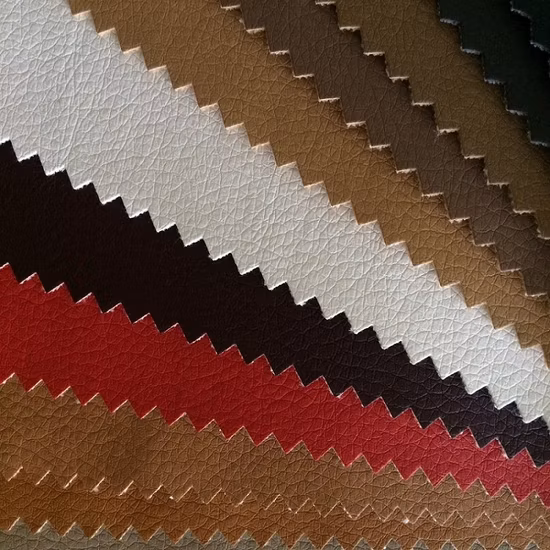Couro artificial PU para fazer sofás e móveis, bolsas, assentos de carro, etc.